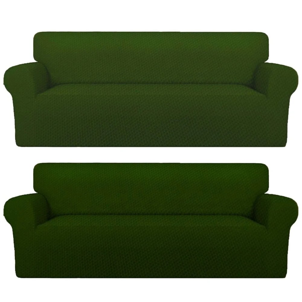 husa canapea gerbera 3 locuri verde