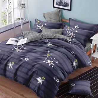 Lenjerie Bumbac Satinat, 4 Piese, Pat 2 Persoane - Super Elegant Pucioasa - PUF109572