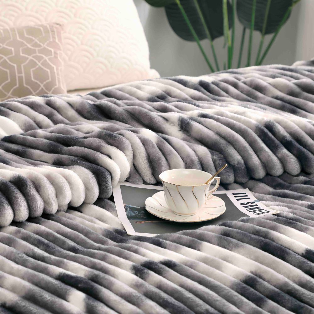 patura cocolino bicolor - alb gri