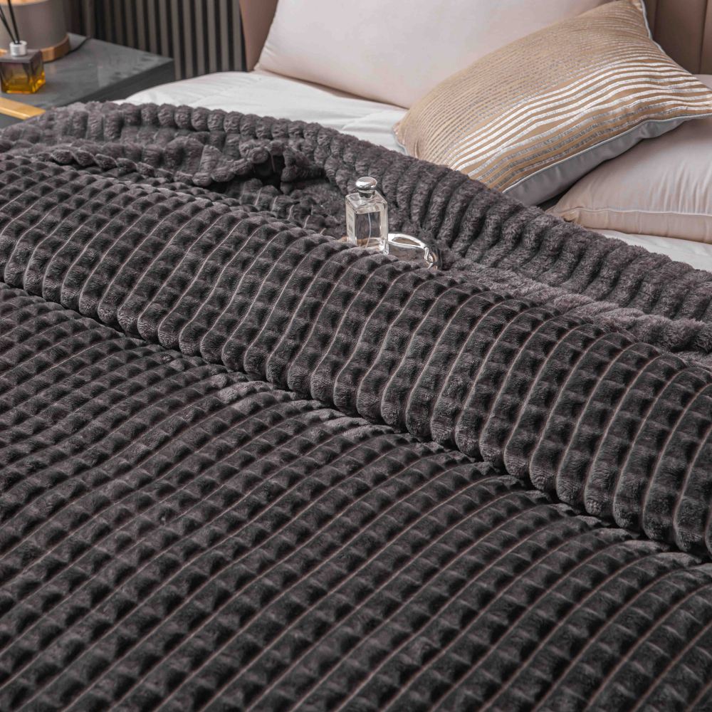 patura cocolino carouri - gri inchis