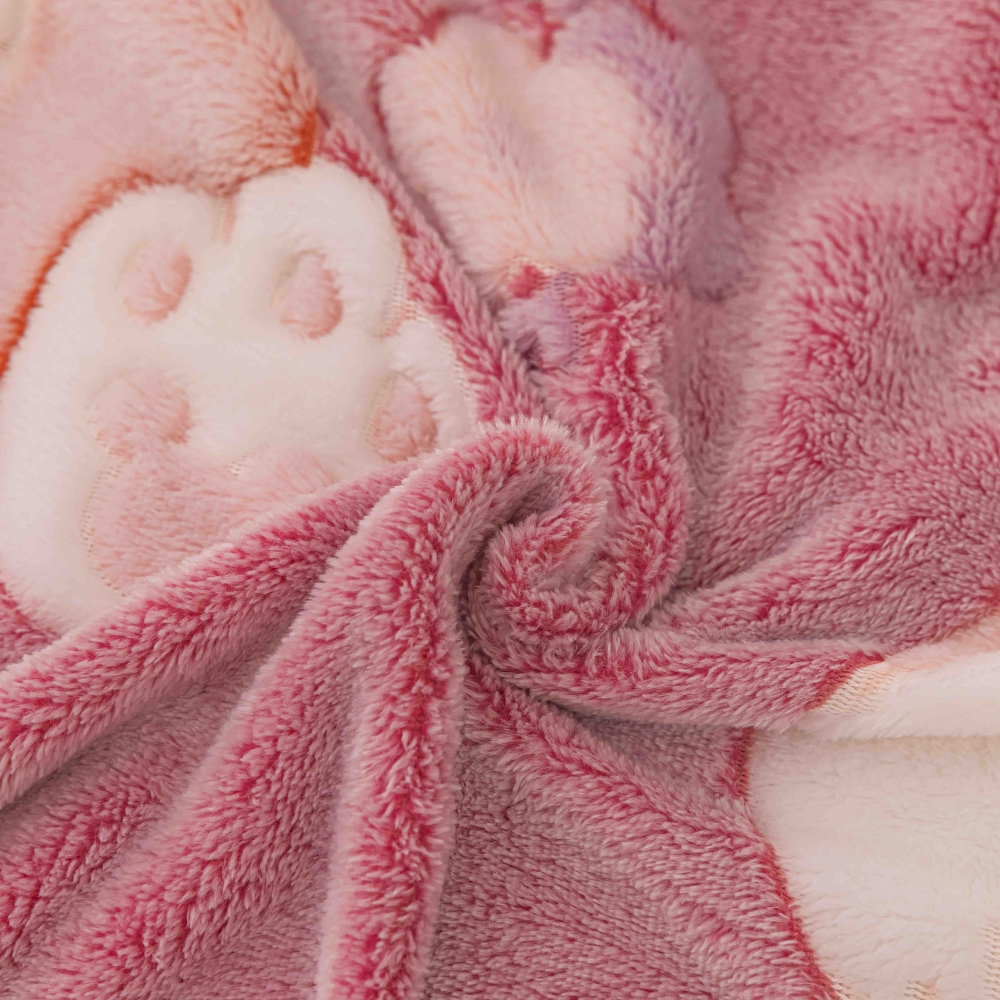 Set Lenjerie Pufoasa Cocolino cu Elastic, 4 Piese, Pat 2 Persoane - Pink Fox - PUF125087 - imagine 4