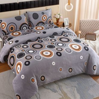 lenjerie cocolino gri cu cercuri