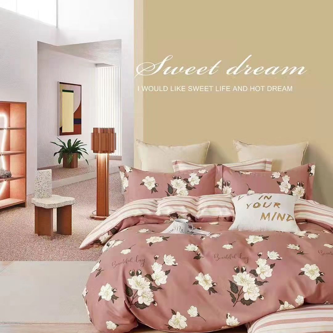 lenjerie caramizie cu flori