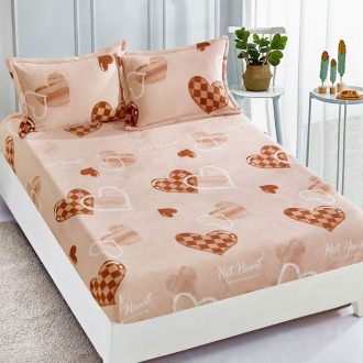 husa cocolino bej cu inimi