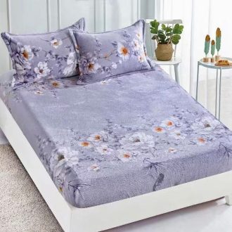 husa cocolino lila cu flori