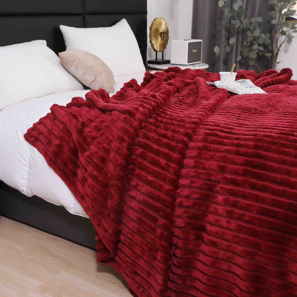 patura cocolino cu dungi grena