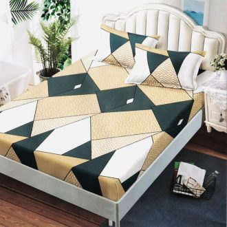 husa galben verde cu forme geometrice