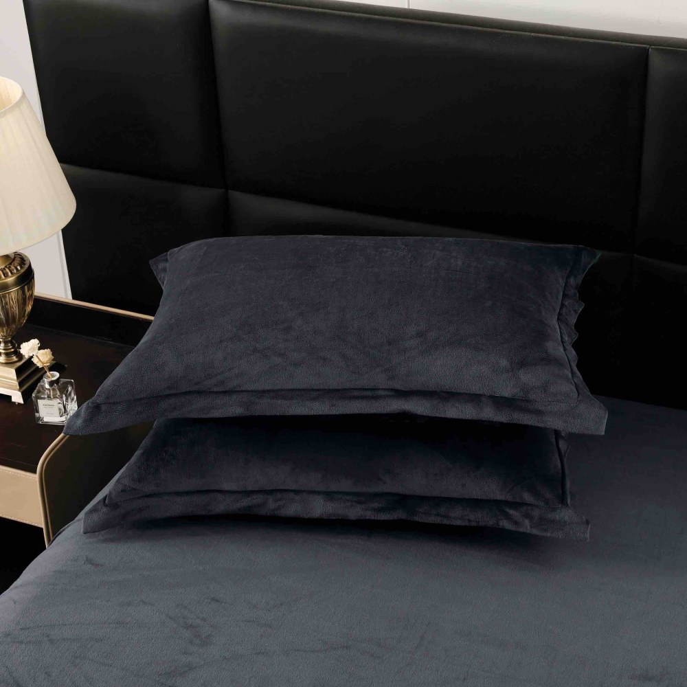 lenjerie de lux blanita iepure gri inchis perne