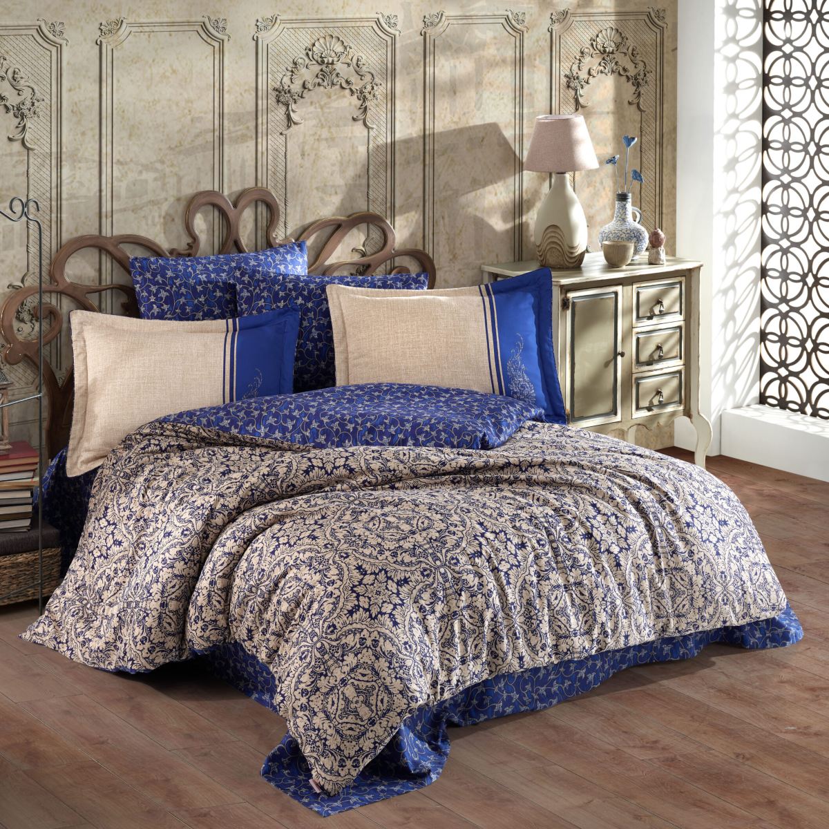 lenjerie satin hobby leona lacivert