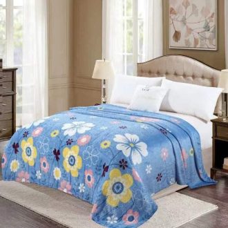 patura cocolino bleu flori