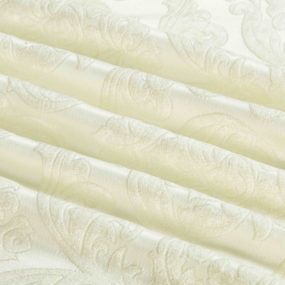 set luxury jacquard 7 piese crem material