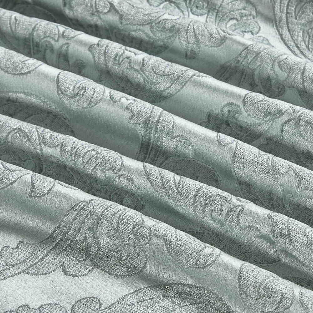 set luxury jacquard 7 piese verde material