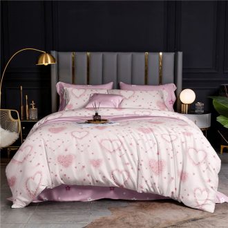 lenjerie alb roz cu inimioare