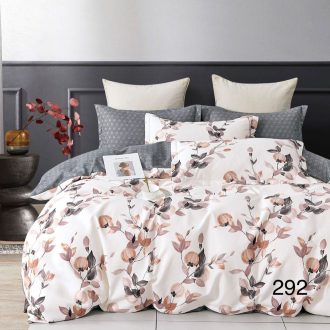 lenjerie de pat finet crem cu flori