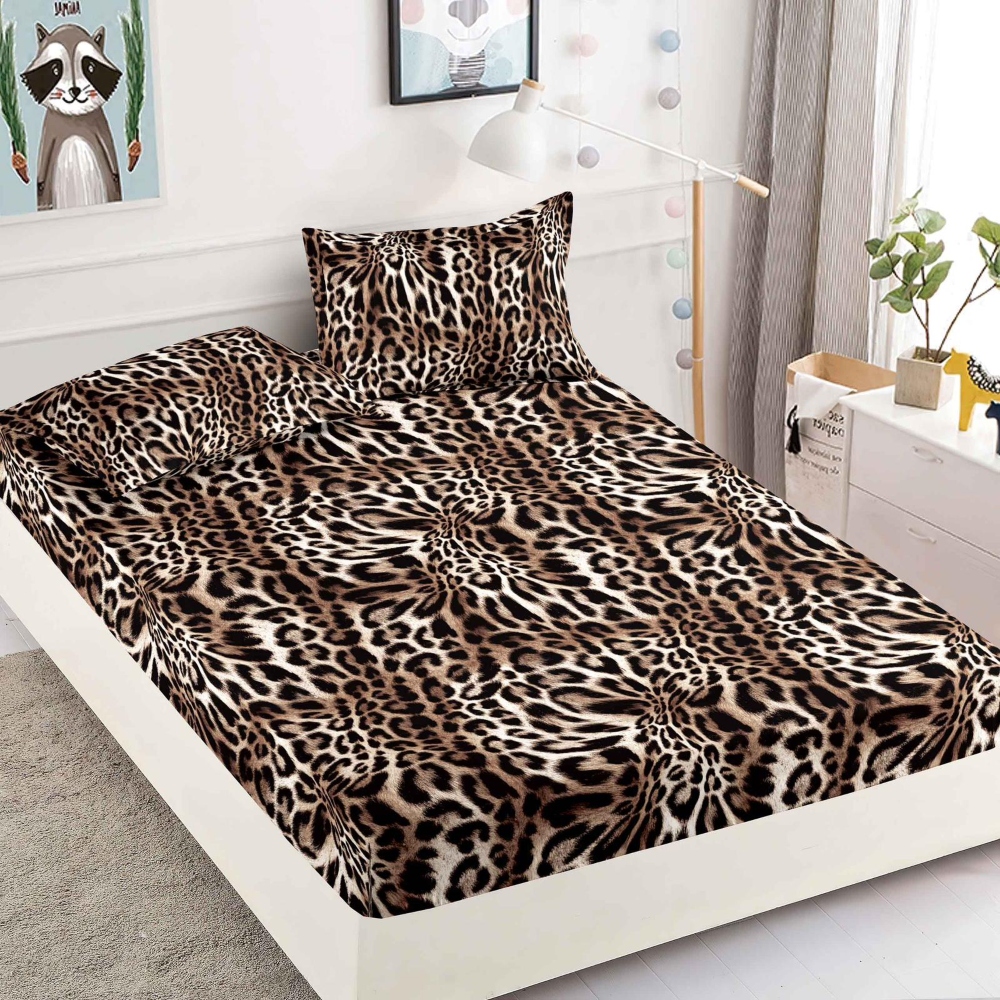 husa de pat finet leopard