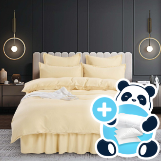 Lenjerie volanase crem