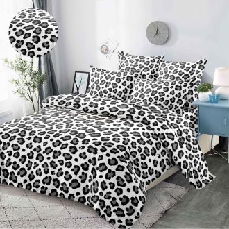 lenjerie alb negru tigru