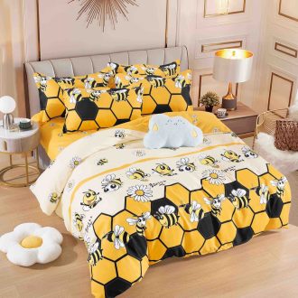 lenjerie galbena cu albinute