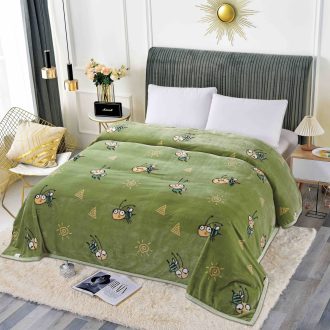 patura cu bordura verde albinute