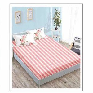 lenjerie alb roz cu trandafiri - cearceaf