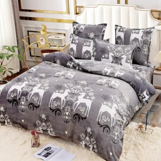 lenjerie cocolino craciun gri