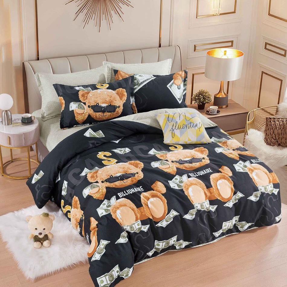 lenjerie neagra cu ursuleti