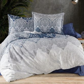 Lenjerie de Pat din Bumbac 100% Ranforce - Pat 2 Persoane, 4 Piese - PUF174985