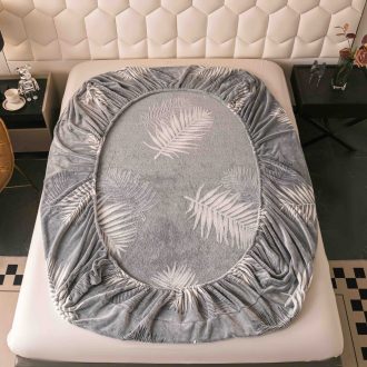 husa cocolino gri cu frunze forma