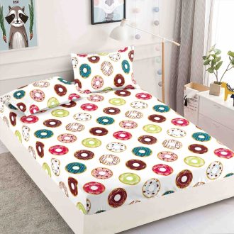 husa finet alba cu gogosi, donuts