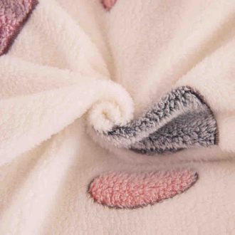 lenjerie cocolino cu elastic gri cu iepurasi material