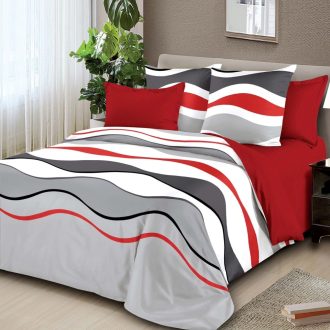 lenjerie pucioasa cu dungi alb gri rosu