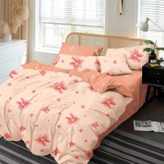 lenjerie somon cu floricele