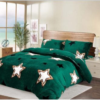 lenjerie verde cu stelute