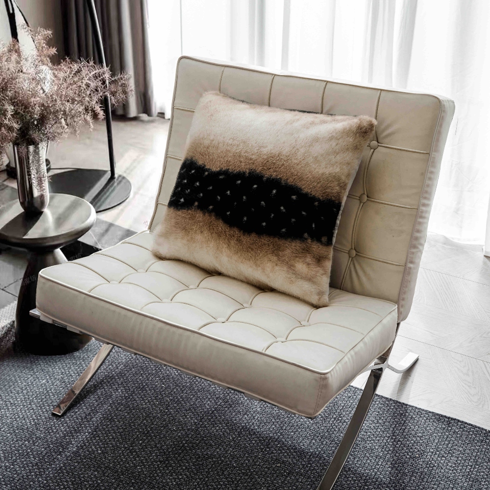 Set Pătură de Lux cu Fermoar din Blana Artificiala de Nurca + 2 Fete de Perna, Pat 2 Persoane, 200 x 230cm - Cashmere - PUF183606-02 - imagine 10