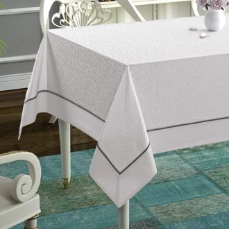 fata de masa daisy alb paspoal