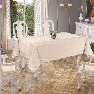 fata de masa joie cu runner crem 160 x 220