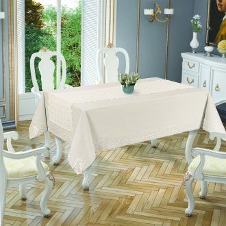 fata de masa joie cu runner culoare crem 160 x 220