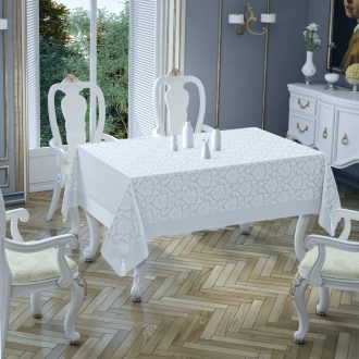 fata de masa policoton tabe alb