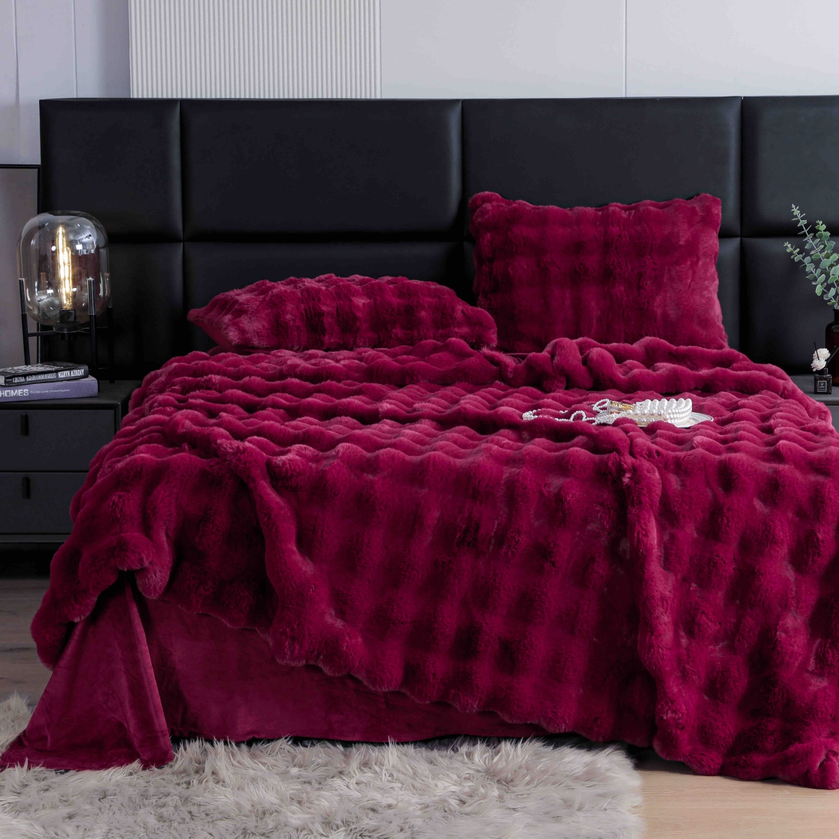 lenjerie blanita iepure grena