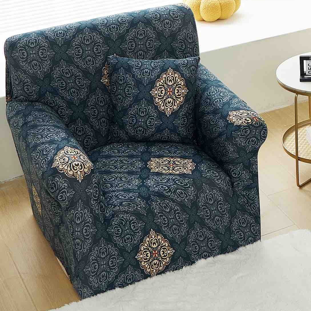 fotoliu turcoaz cu ornamente