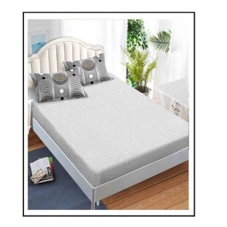 lenjerie gri cu arcuri - cearceaf de pat