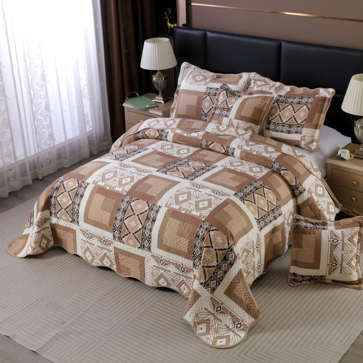 cuvertura crem maro cu patratele traditional