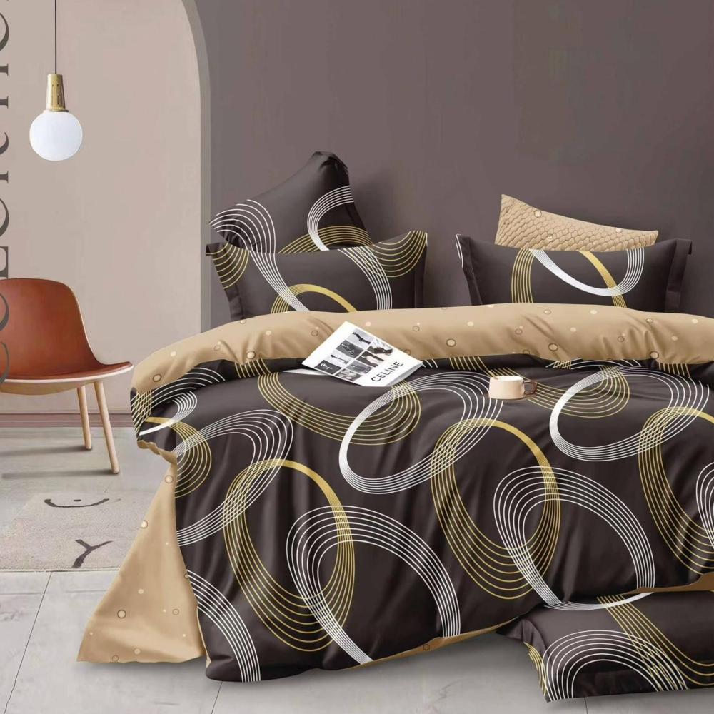 lenjerie maro cu cercuri concentrice