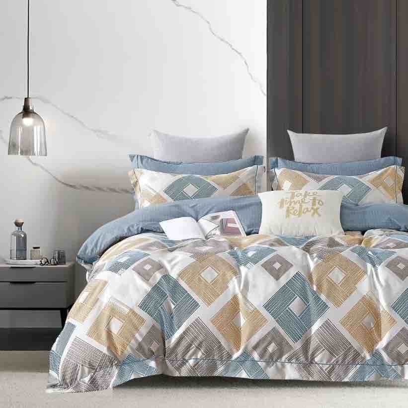 lenjerie multicolora cu romburi