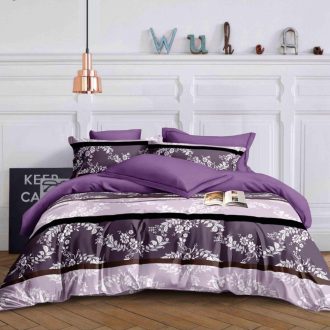 lenjerie violet lila cu frunze